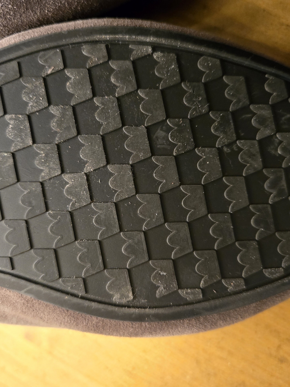 Birdies  Suede Slip-Ons with Blue Plaid Insole - Picture 6 of 12